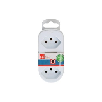 Abzweigstecker ADAPT 3x Typ 13, white drehbar Green+Fair