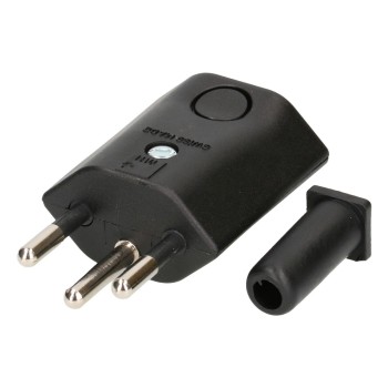Max Hauri Connecteur type 12 coudé 3 pôles noir Max Hauri Connecteur type 12 coudé 3 pôles noir