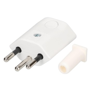 Max Hauri Connecteur type 12 coudé 3 pôles blanc Max Hauri Connecteur type 12 coudé 3 pôles blanc