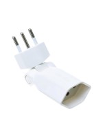 Plug compatible Clip-Clap 1xTyp13, white, orientable 180 ° V, 130 ° H, child protection