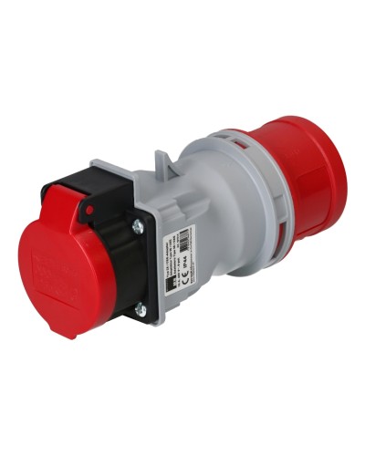 maxCAMP Fiche adaptateur CEE16/5 - T25, rouge/gris