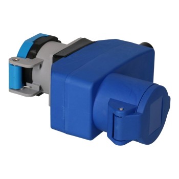 CEE Winkelkupplung  CEE16-3+Typ23 IP55 blue