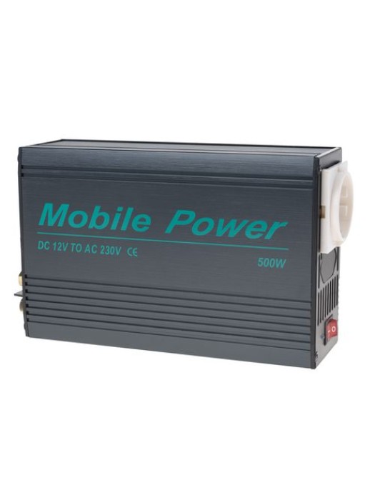 Mobile Power KV-500 Convertisseur 12VDC vers 230VAC, 500W, pour véhicule, pour bornier