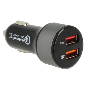 Navilock Car Adapter, 2x USB Typ-A, mit Qualcomm Quick Charg3.0 Navilock Car Adapter, 2x USB Typ-A, mit Qualcomm Quick Charg3.0