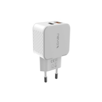 Nevox USB PowerDelivery Type C+Qualcomm 3.0, USB-C/A Power Adapter 30 Watt
