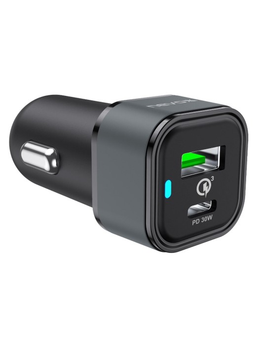 Nevox Chargeur de voiture Dual USB-C + USB-A 48W