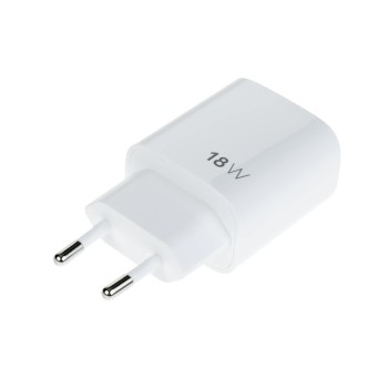 Nize Chargeur mural USB Single USB-A 18 W, Blanc Nize Chargeur mural USB Single USB-A 18 W, Blanc