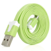 USB flat cable - micro-usb, 1 m, lime green