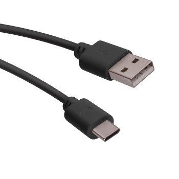 OEM USB-A USB-C Kabel 1m Schwarz Ladekabel OEM USB-A USB-C Kabel 1m Schwarz Ladekabel