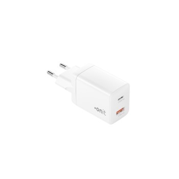 onit Wallcharger USB-C 25W + USB-A 18W, weiss