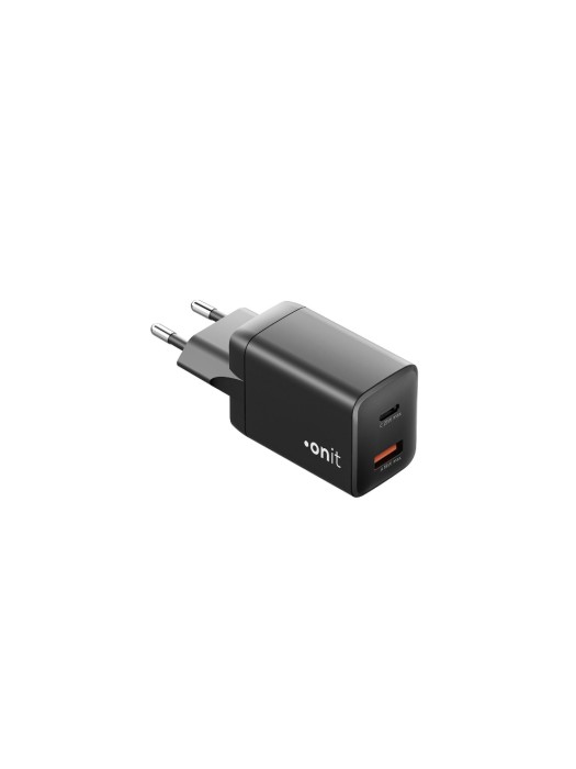 onit Chargeur mural USB PD25W + QC3.0 Noir