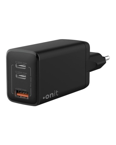 onit GaN-Wandladegerät USB 2C1A 65W, schwarz