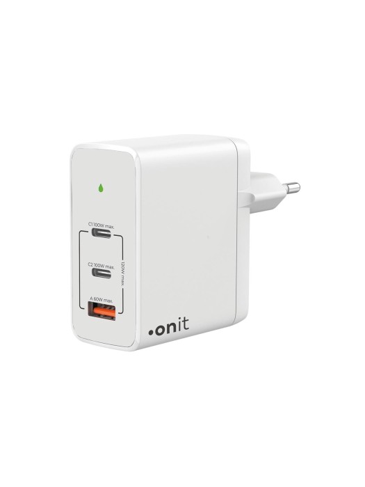 onit Chargeur mural USB Trial QC5.0 120 W GaN Blanc