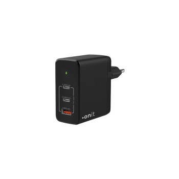 onit GaN-Wandladegerät USB 2C1A 120W, black  onit GaN-Wandladegerät USB 2C1A 120W, black