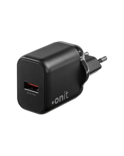 onit Chargeur mural USB Single 1A 20 W GaN Noir