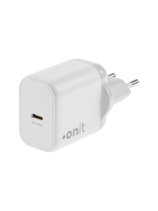 onit Chargeur mural USB Single 1C 20 W GaN Blanc
