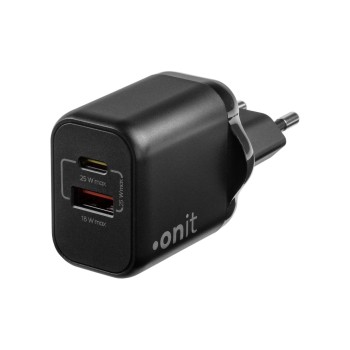 onit GaN-Wandladegerät USB CA 25W, schwarz