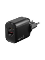 onit Chargeur mural USB Dual 1C1A 35 W GaN Noir