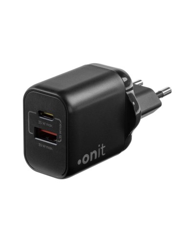 onit Chargeur mural USB Dual 1C1A 35 W GaN Noir