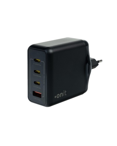 onit Chargeur mural USB Quad 3C1A 140 W GaN Noir