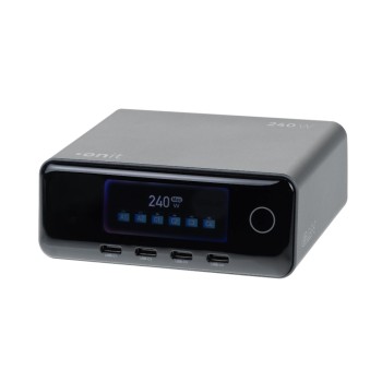 onit GaN-Tischladegerät USB 4C2A 240W, TFT Display