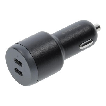OtterBox Standard Car Charger, Black, 65W, 2x USB-C