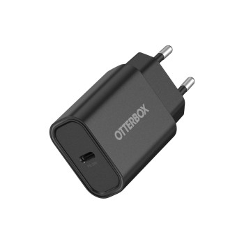OtterBox Standard EU Wall Charger, Black, 20W USB-PD, 1x USB-C