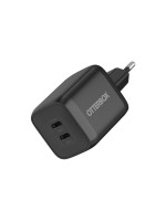 OtterBox Standard EU Wall Charger, Black, 65W GaN, 2x USB-C