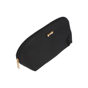 Parsa Beauty Trousse de toilette en similicuir noir 1 pièce
