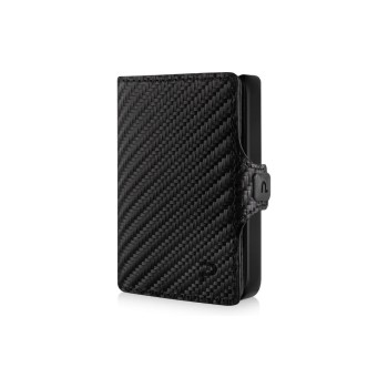 PURISTO KLIK Slim Wallet, ohne Münzfach, Carbon