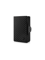 PURISTO KLIK MAGNET Slim Wallet, mit Münzfach XS, Carbon