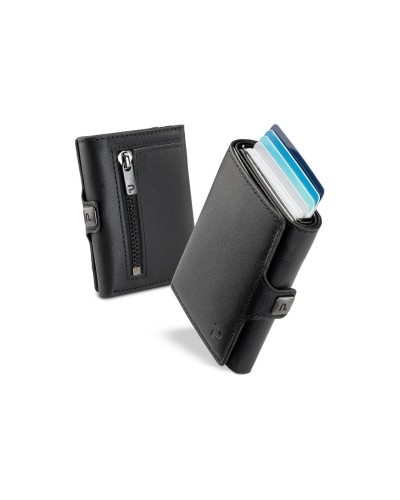 Puristo Portefeuille KLIK Zip Slim Carbon