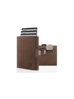 Puristo Portefeuille KLIK ZIP Slim avec compartiment à monnaie, style vintage