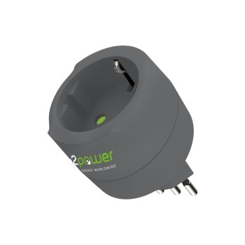 Q2Power Adaptateur de voyage EU-CH/IT/BRA Q2Power Adaptateur de voyage EU-CH/IT/BRA