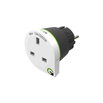 Q2Power Pays Adaptateur de voyage UK-EU Q2Power Pays Adaptateur de voyage UK-EU
