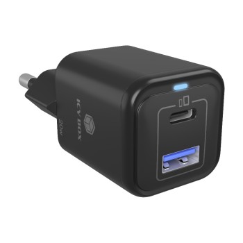 Icy Box Ladegerät IB-PS1020-PD, PD, 1x USB Type-C, 1x USB Type-A