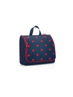 Reisenthel Kosmetiktasche toiletbag XL, mixed dots red, 28 x 25 x 10 cm