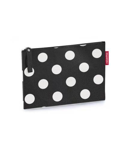 Reisenthel Kosmetiktasche case 1, dots white, 24 x 17 cm, Krimskramstasche