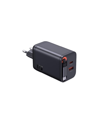 Schönenberger Chargeur mural USB Sortie: USB-C / USB-A: 67W PD, noir
