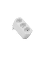 Schönenberger Connecteur dérivé orientable 3xT13 blanc Pivotant à 270° (en position ouverte)