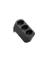 Schönenberger Connecteur de dérivation MOVE 3xT13 noir Pivotant à 270°, 3xT13 (ouvert)