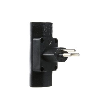 Schönenberger Abzweigstecker 2x T13 schwarz, vertikal, mit Kinderschutz Schönenberger Abzweigstecker 2x T13 schwarz, vertikal, mit Kinderschutz