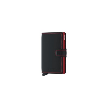 SECRID Miniwallet, Matte black red