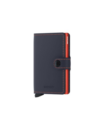 Secrid Miniwallet Matte Nightblue Orange, Matte Nightblue Orange