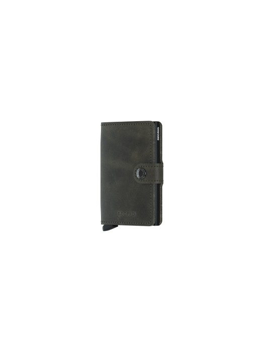 SECRID Portefeuille Miniwallet Noir olive vintage