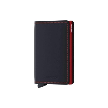 Secrid Slimwallet Matte Black Red, Matte Black Red