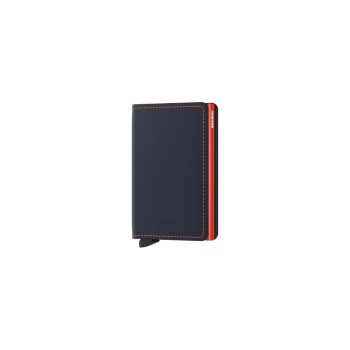 Secrid Slimwallet Matte Nightblue Orange, Matte Nightblue Orange