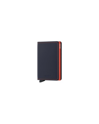 SECRID Portefeuille Slimwallet Matte Nightblue Orange