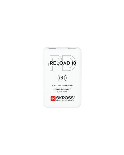 SKROSS RELOAD 10 PD Qi Power Bank, 10'000 mAh, USB A 2A, USB C 2A, 5 / 9V