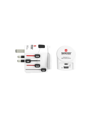SKROSS Adaptateur de voyage international PRO+ USB (A+C)